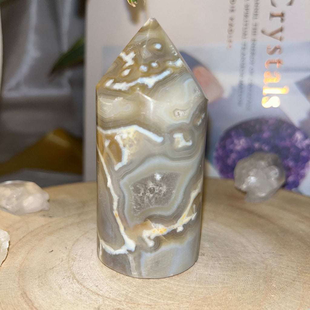 Natural Agate Polished Point - Balance & Harmony Crystals