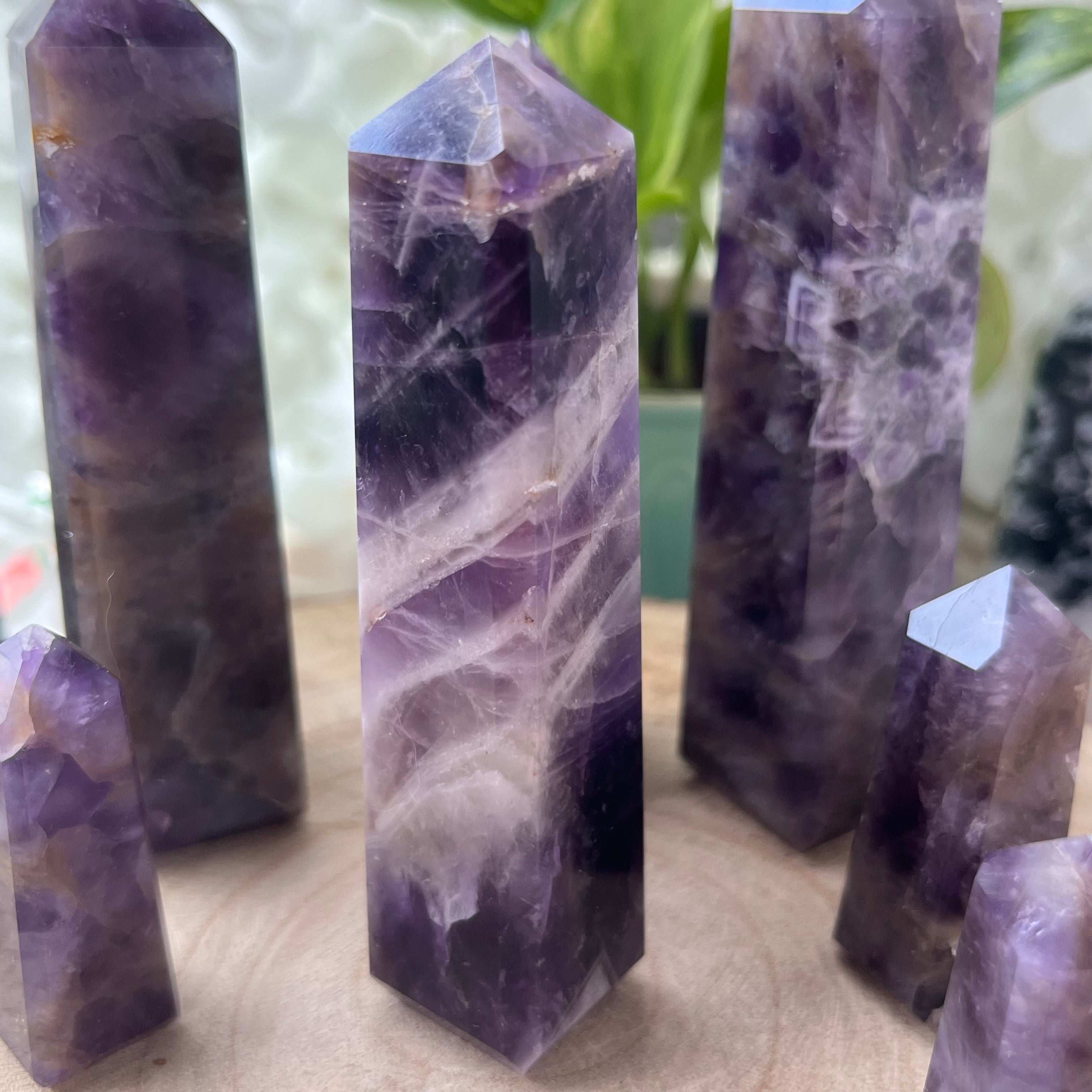 Amethyst Obelisk - Spiritual Wisdom & Comfort 5- 9.9cm Crystals