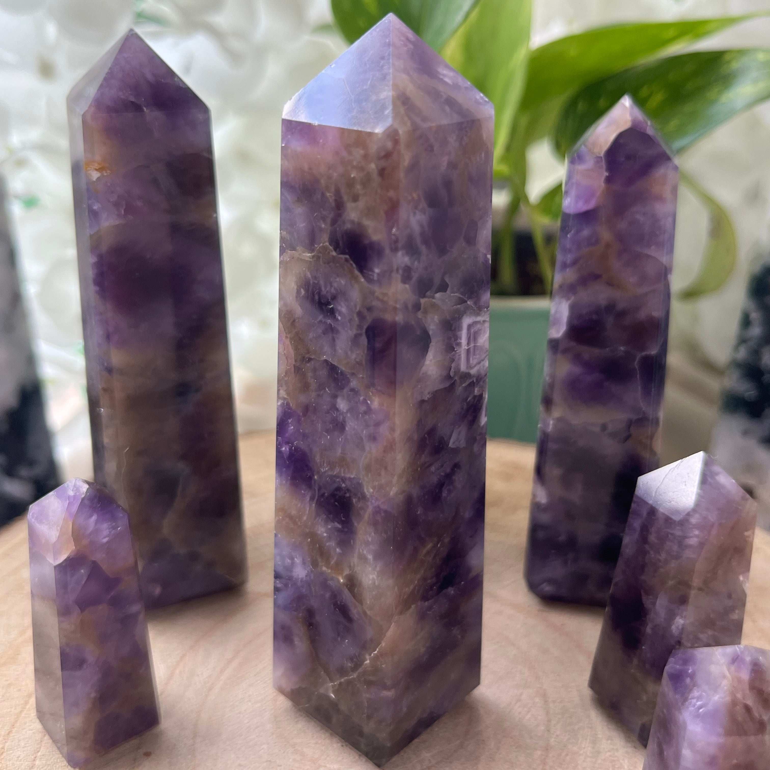 Amethyst Obelisk - Spiritual Wisdom & Comfort Crystals
