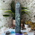 Rubycrosite (Ruby in Zoisite) Tower Point - Energising Harmony 26.5cm x 3.2cm Crystals