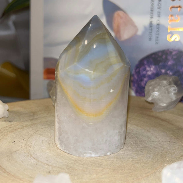 Natural Agate Polished Point - Balance & Harmony Crystals