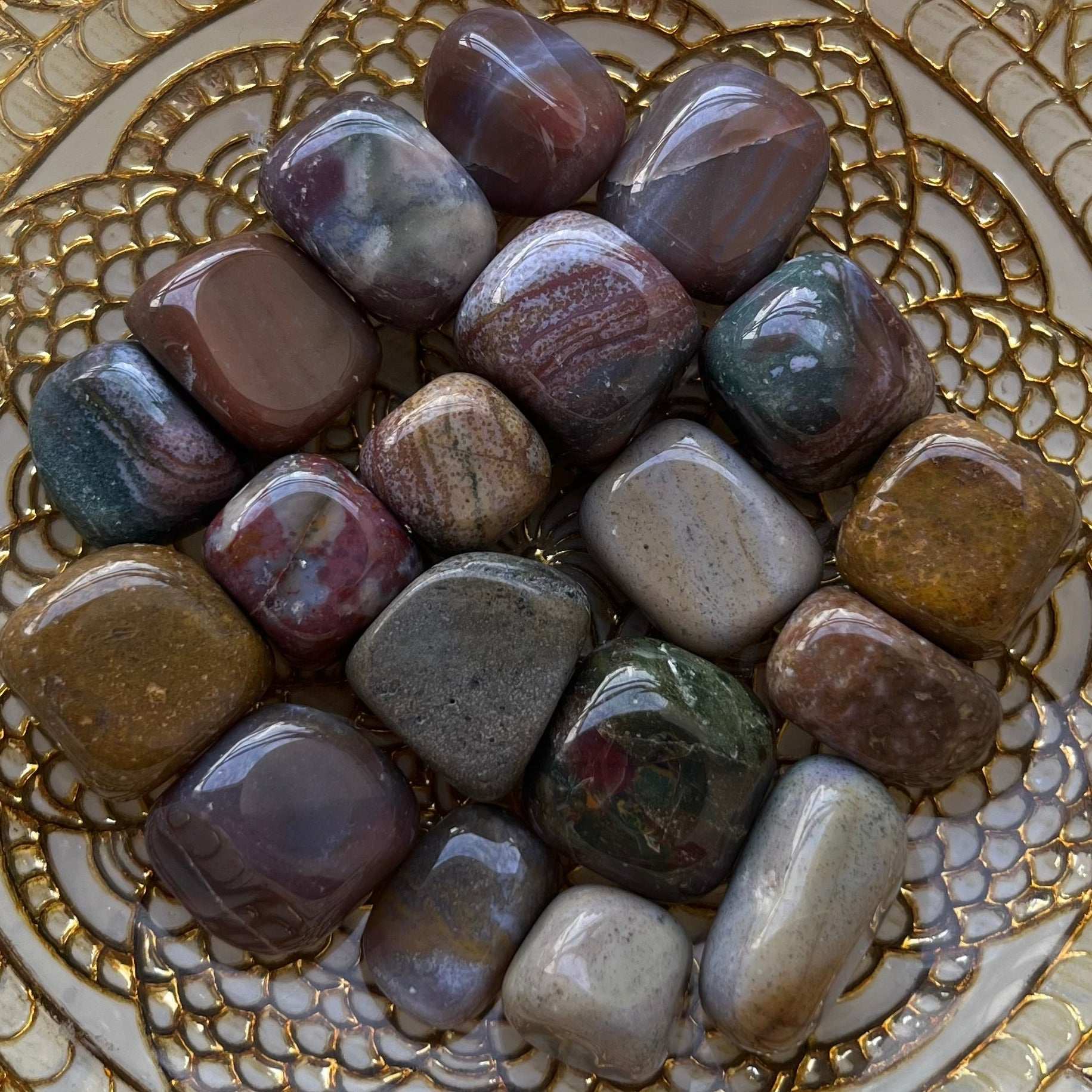Ocean Jasper Tumblestones Crystals