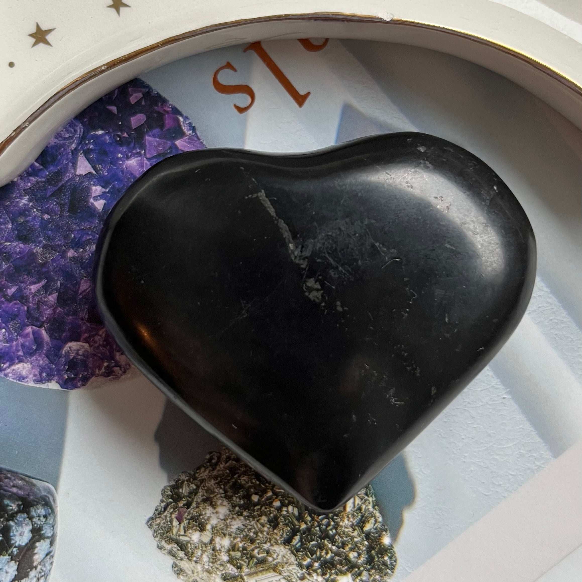 Shungite Heart - Stone of Life & Transmutation Crystals