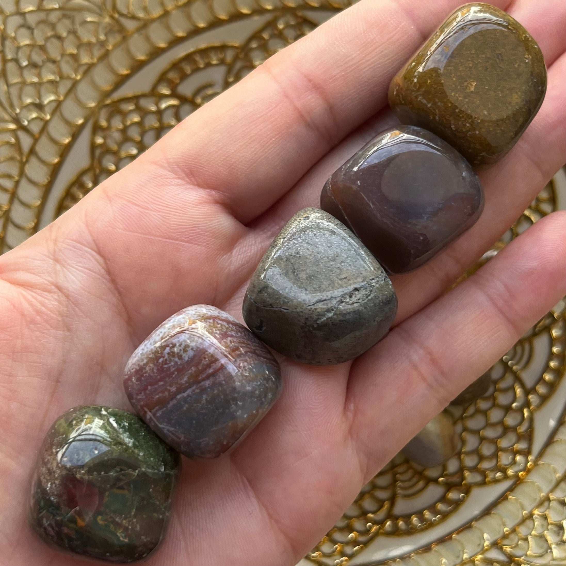 Ocean Jasper Tumblestones Medium Crystals