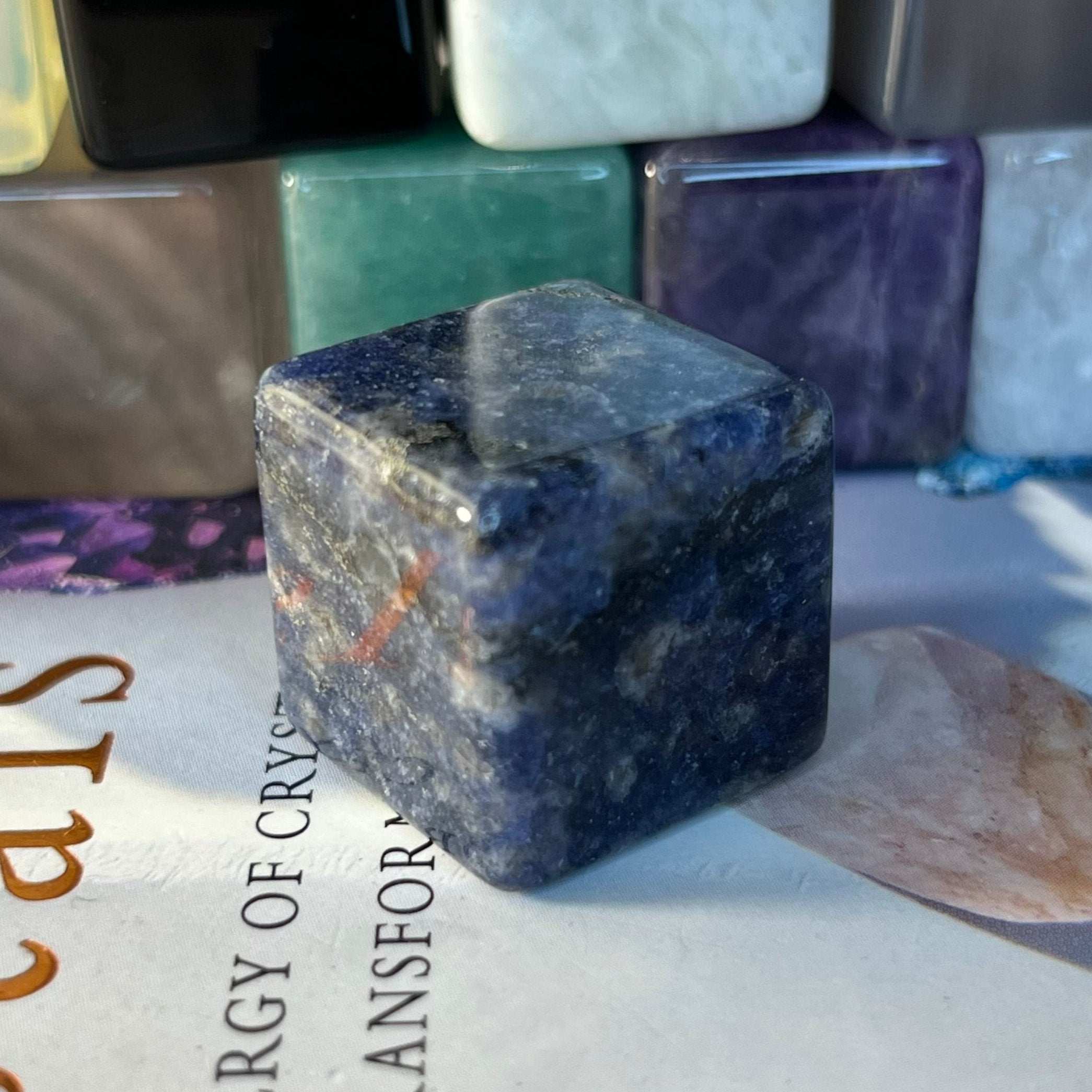 Gemstone Cubes Sodalite 2cm Crystals