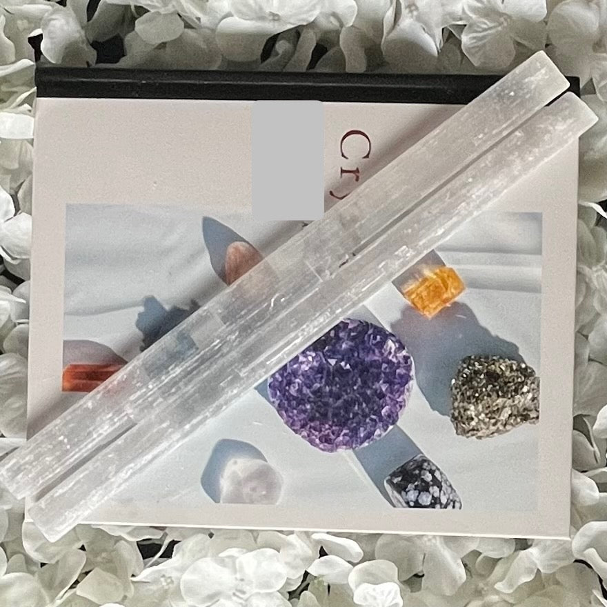 Selenite Stick/Wand - Cleansing & Purification 1- 80g - 100g Crystals