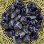 Dark Amethyst Tumblestones - Spirituality & Transmutation (Brazil) Crystals