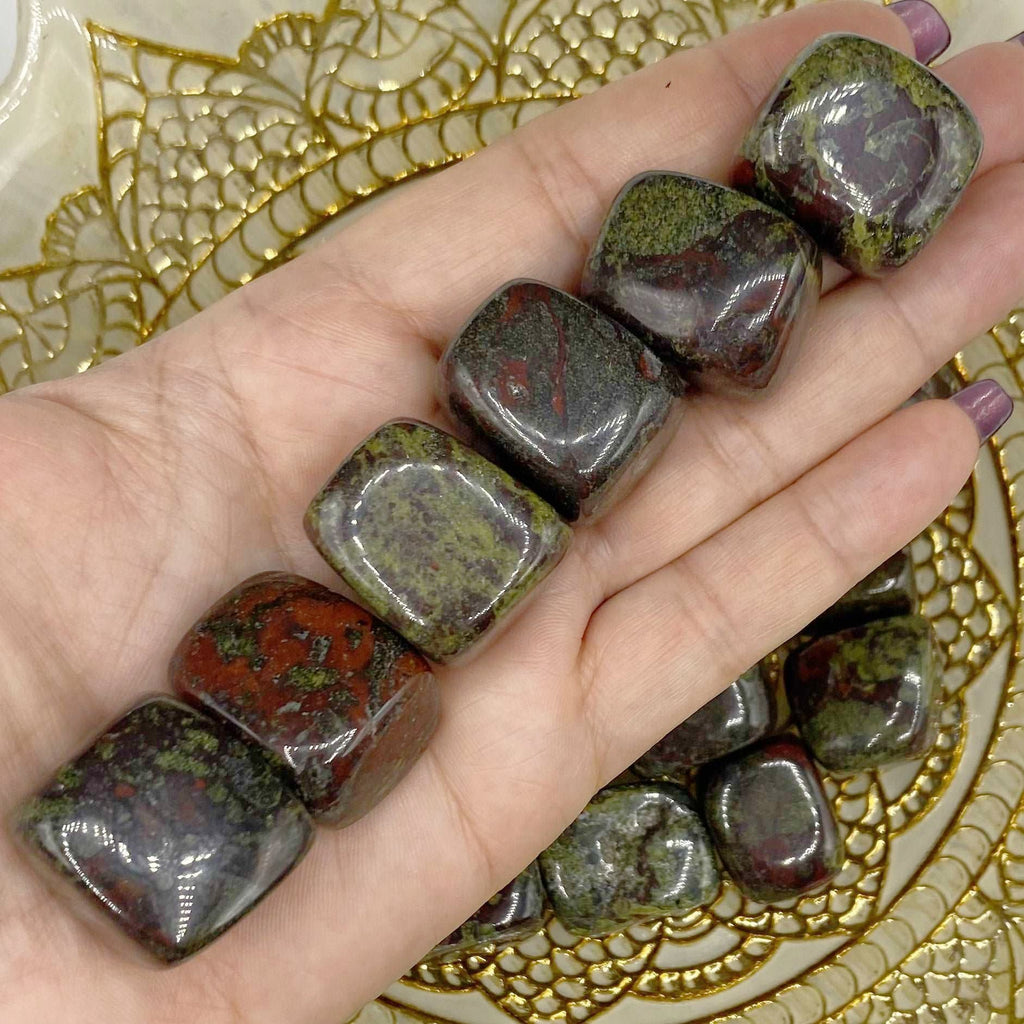 Dragon's Blood Jasper Tumblestones - Vitality & Courage Crystals