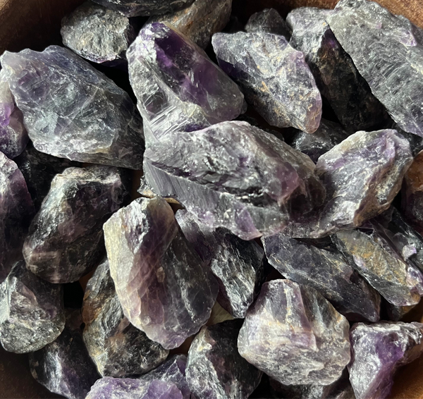 Rough Dark Amethyst Chunk - Spirituality & Transmutation