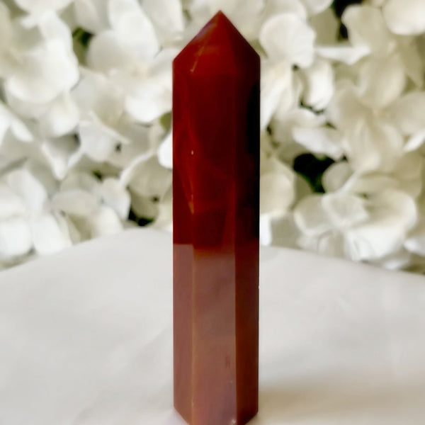 Carnelian Polished Point - Vitality & Courage Crystals