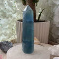 Blue Fluorite Point 1- 10.2cm Crystals