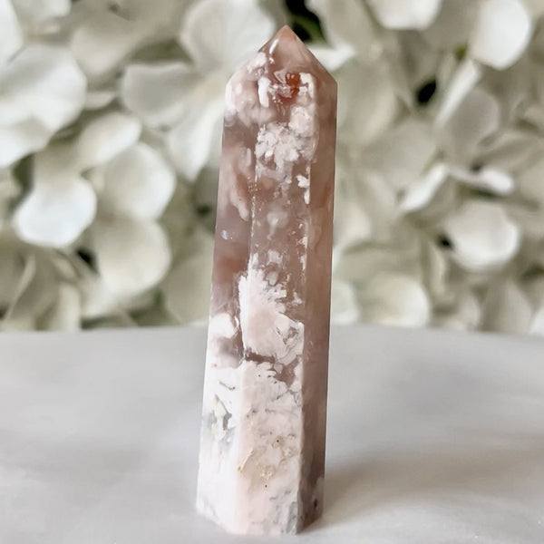 Flower Agate Polished Point - Creativity & Self-Discovery Crystals