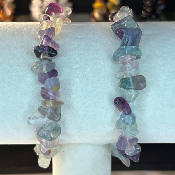 Crystal Chip Bracelets Fluorite Crystals