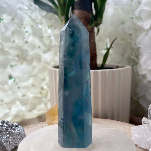 Blue Fluorite Point Crystals