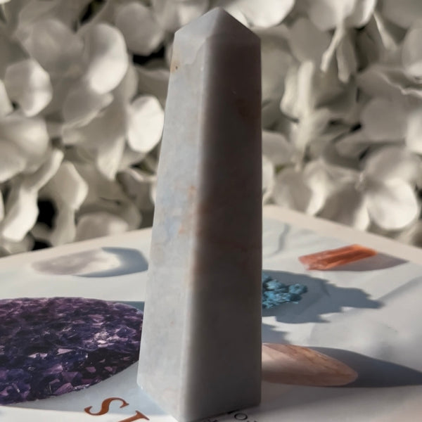 Angelite Obelisk - Angelic Connection & Harmony