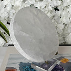 Selenite Round Charging Plate/ Disc - Cleansing & Purification Crystals