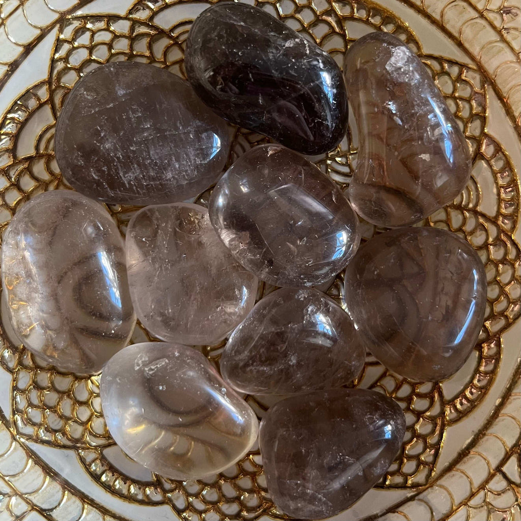 Smoky Quartz Tumblestones - Open Paths & Protection Crystals