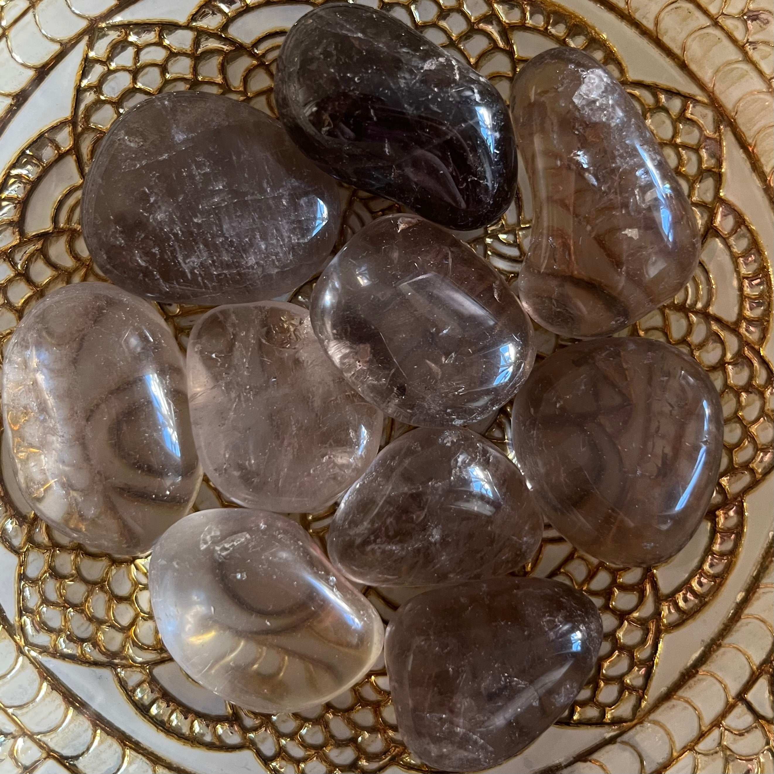 Smoky Quartz Tumblestones - Open Paths & Protection Crystals