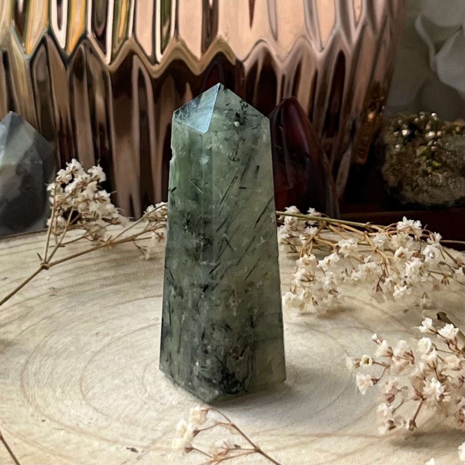 Prehnite Obelisk Crystals