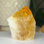 Citrine Cut Base Point (Heat Treated) - Abundance & Success Crystals