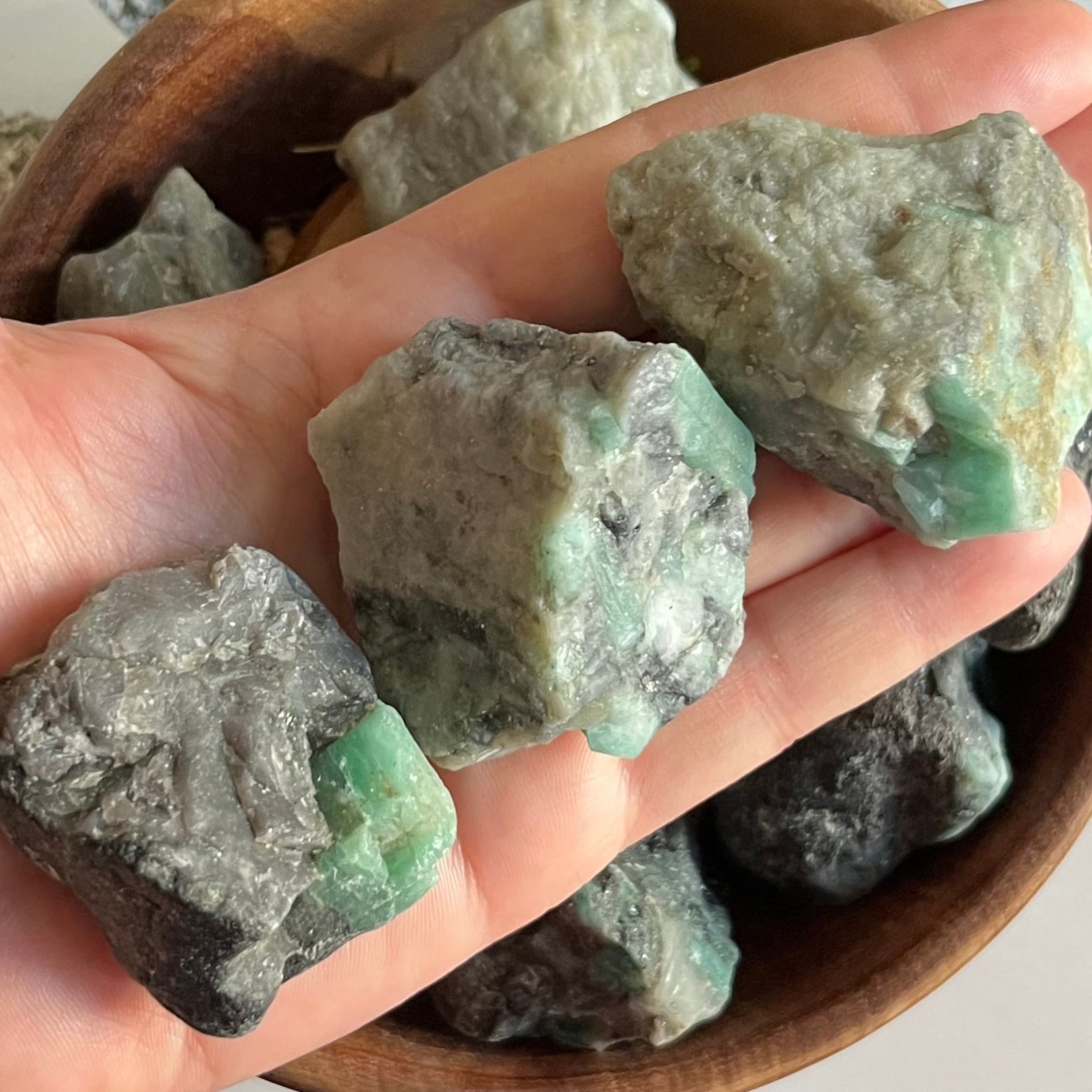 Rough Emerald in Matrix Chunk - Vitality & Positive Relationships 71g - 80g Crystals