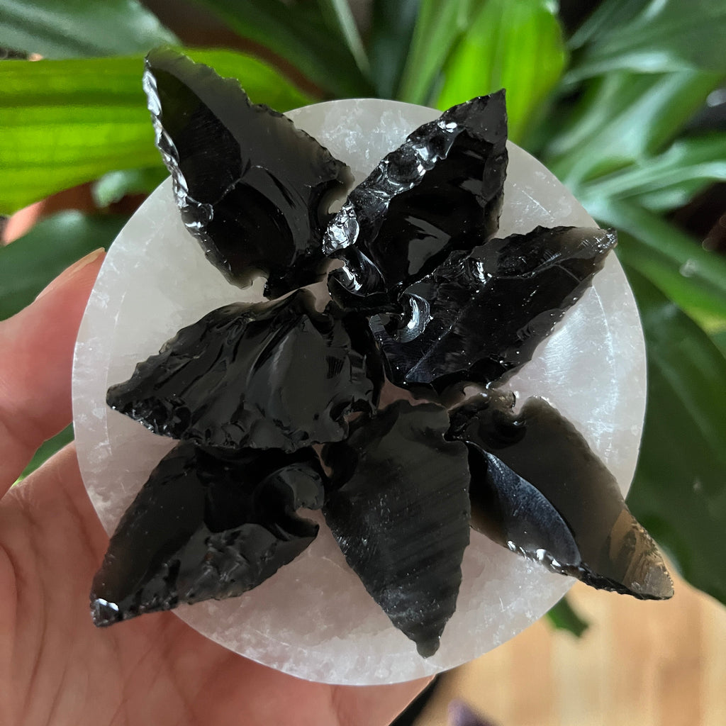 Black Obsidian Arrowhead - Protection & Awareness