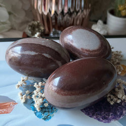 Shiva Lingam Stone - Divine Union & Spiritual Balance Large (approx. 7.5cm) Crystals