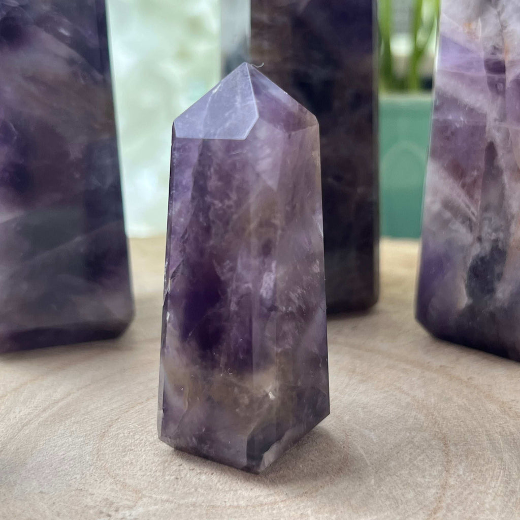 Amethyst Obelisk - Spiritual Wisdom & Comfort Crystals