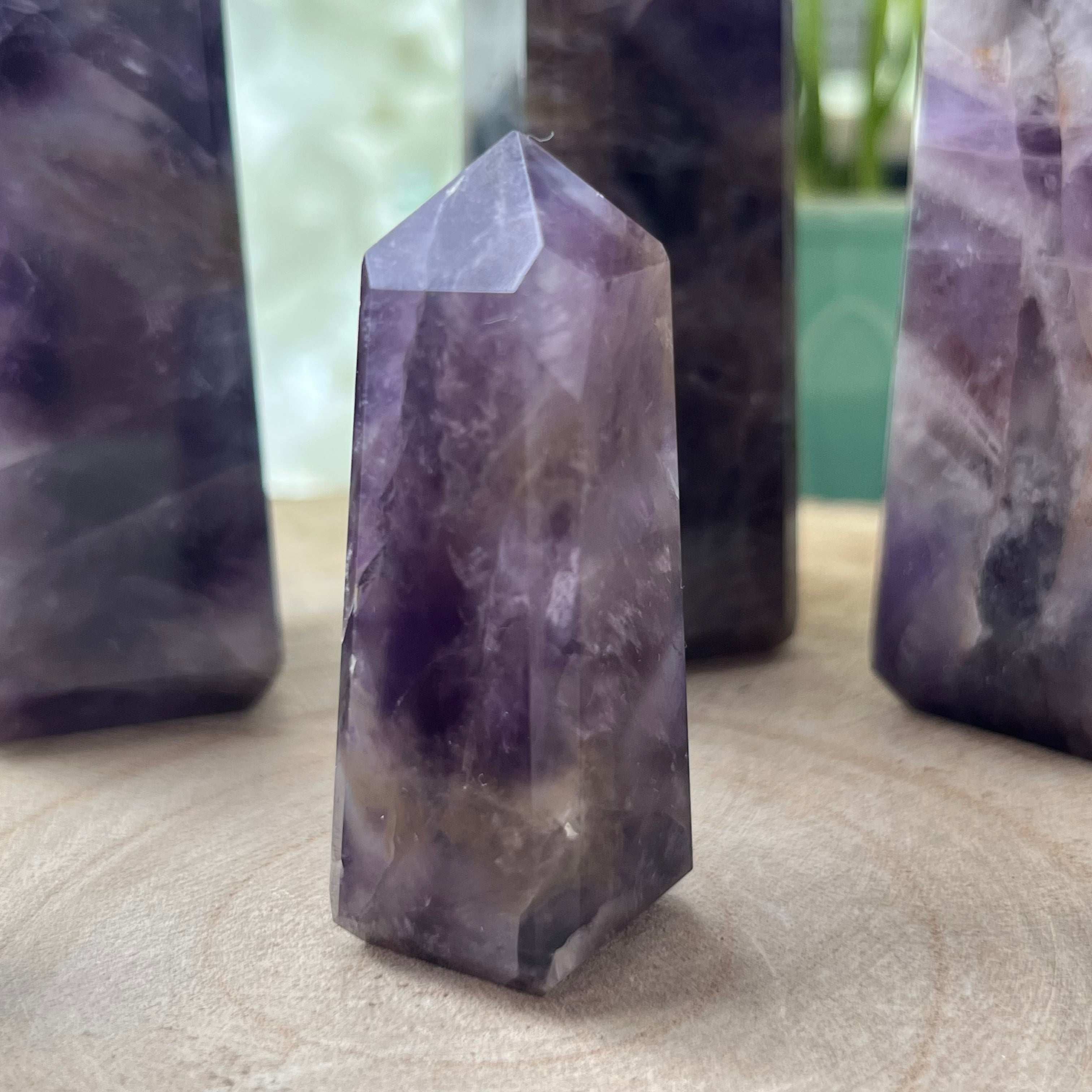 Amethyst Obelisk - Spiritual Wisdom & Comfort Crystals