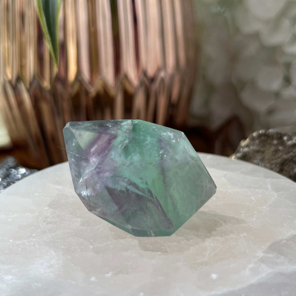 Fluorite Faceted Freeform - Intuition & Protection 4- Small Crystals