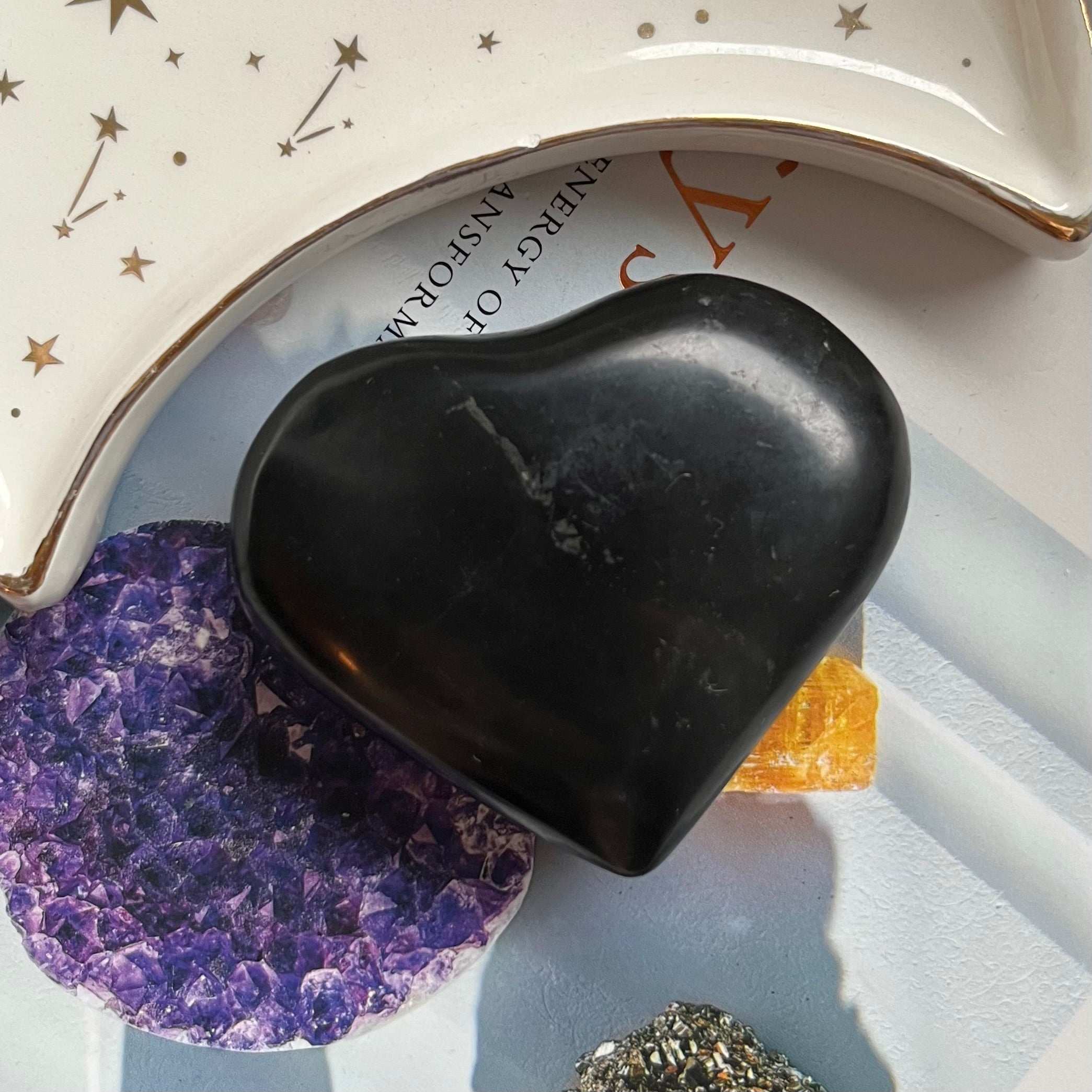Shungite Heart - Stone of Life & Transmutation Crystals