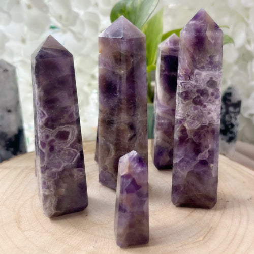 Amethyst Obelisk - Spiritual Wisdom & Comfort Crystals