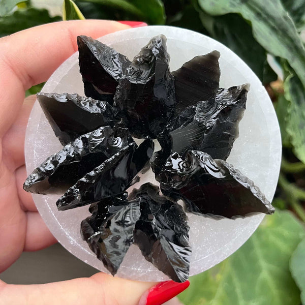 Black Obsidian Arrowhead - Protection & Awareness