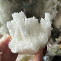 White Aragonite Cluster 7.7cm x 7.6cm Crystals