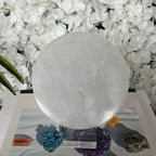 Selenite Round Charging Plate/ Disc - Cleansing & Purification Crystals