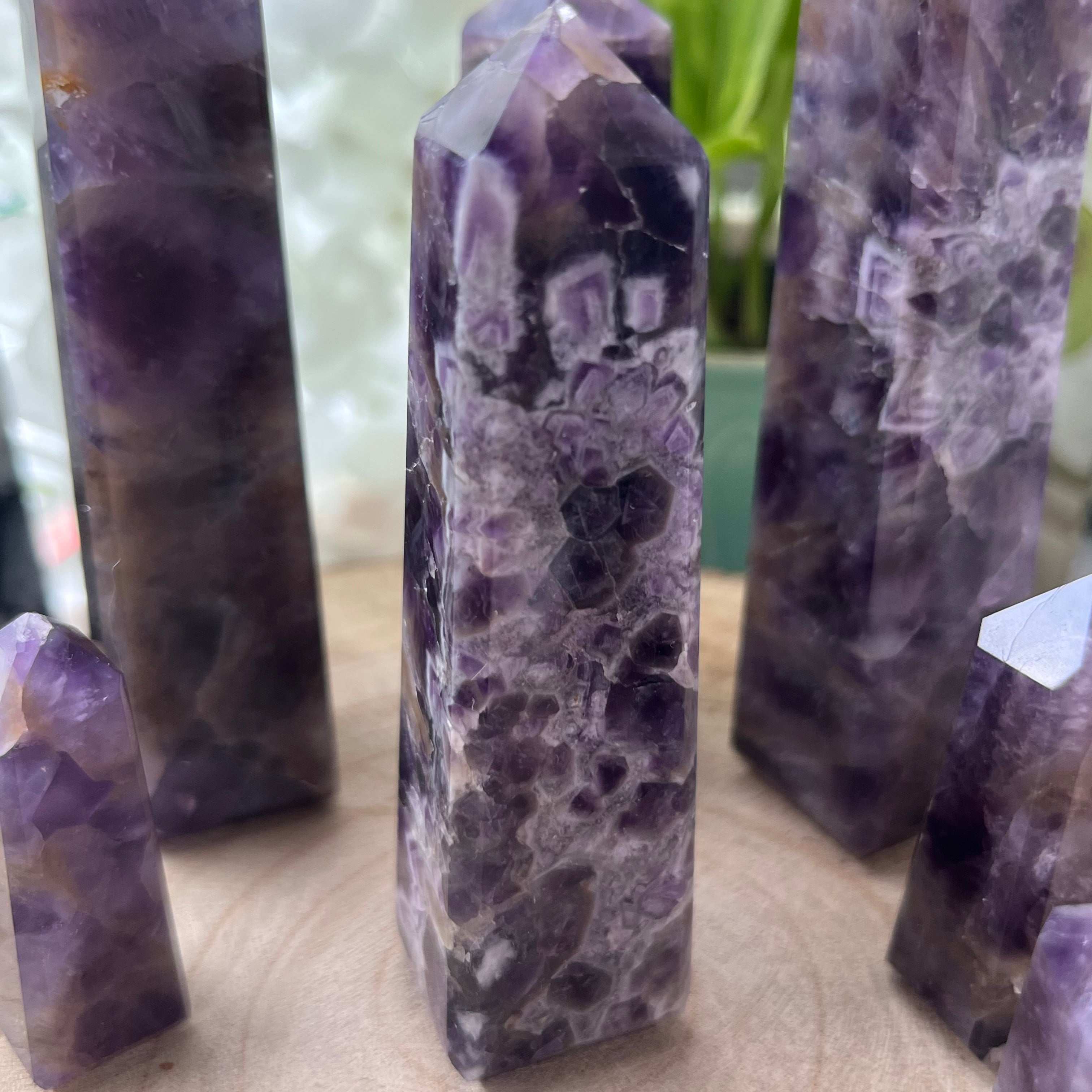 Amethyst Obelisk - Spiritual Wisdom & Comfort 4- 9.8cm Crystals