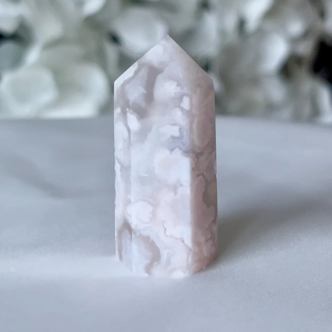 Flower Agate Polished Point - Creativity & Self-Discovery Crystals