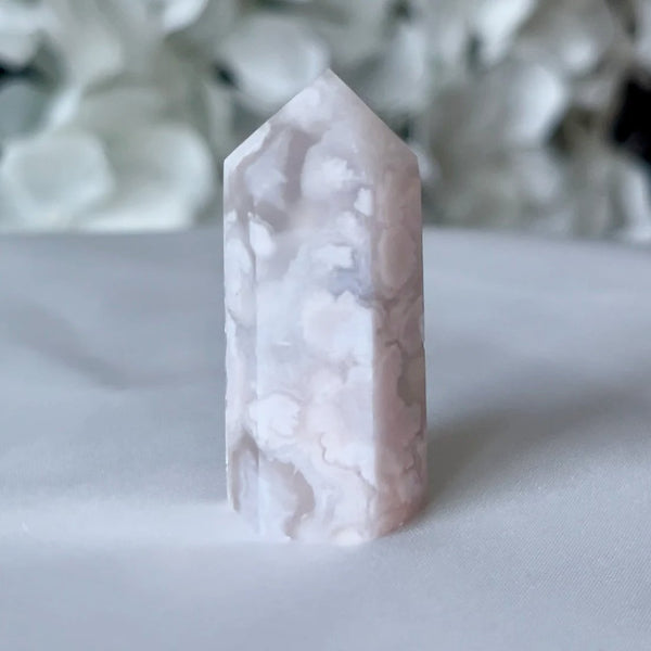 Flower Agate Polished Point - Creativity & Self-Discovery Crystals