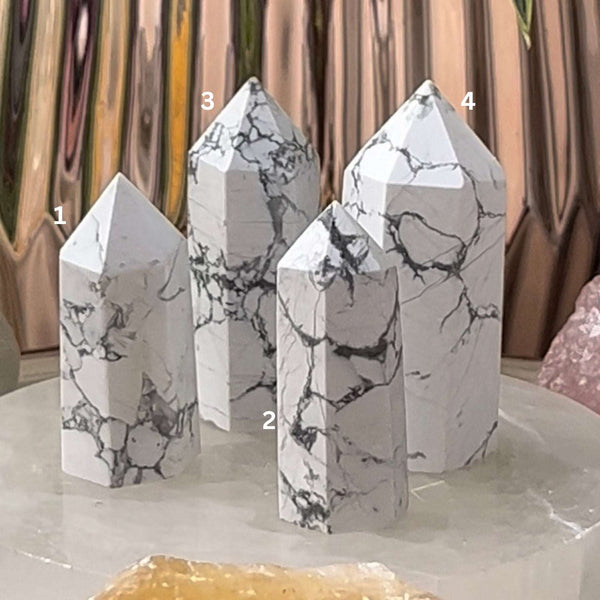 Howlite Point - Peace & Harmony Crystals