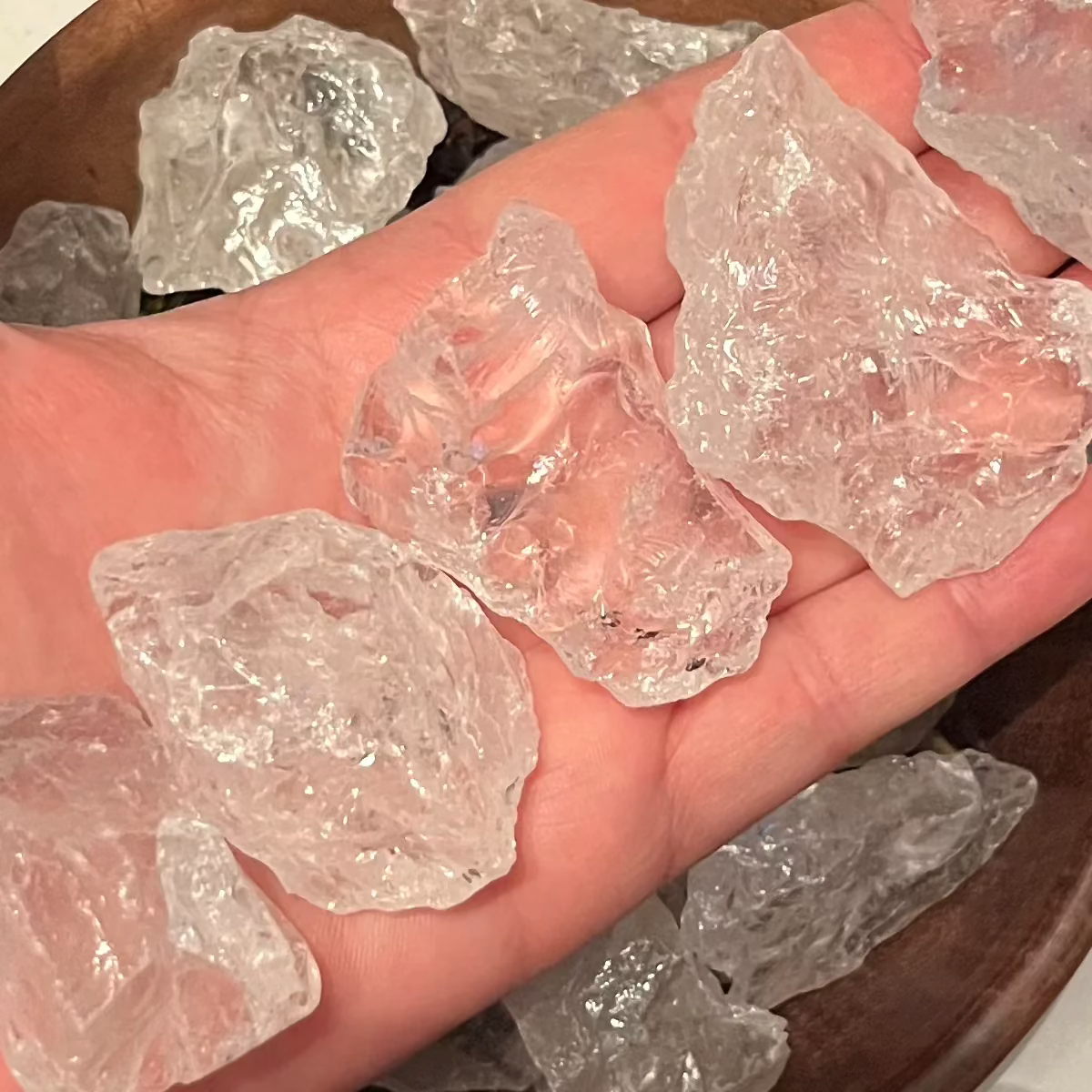 Small Rough Clear Quartz (Rock Crystal) Chunk - Intuition & Wisdom 41g - 50g Crystals