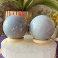 Angelite Sphere - Angelic Connection & Harmony 4.6cm Crystals