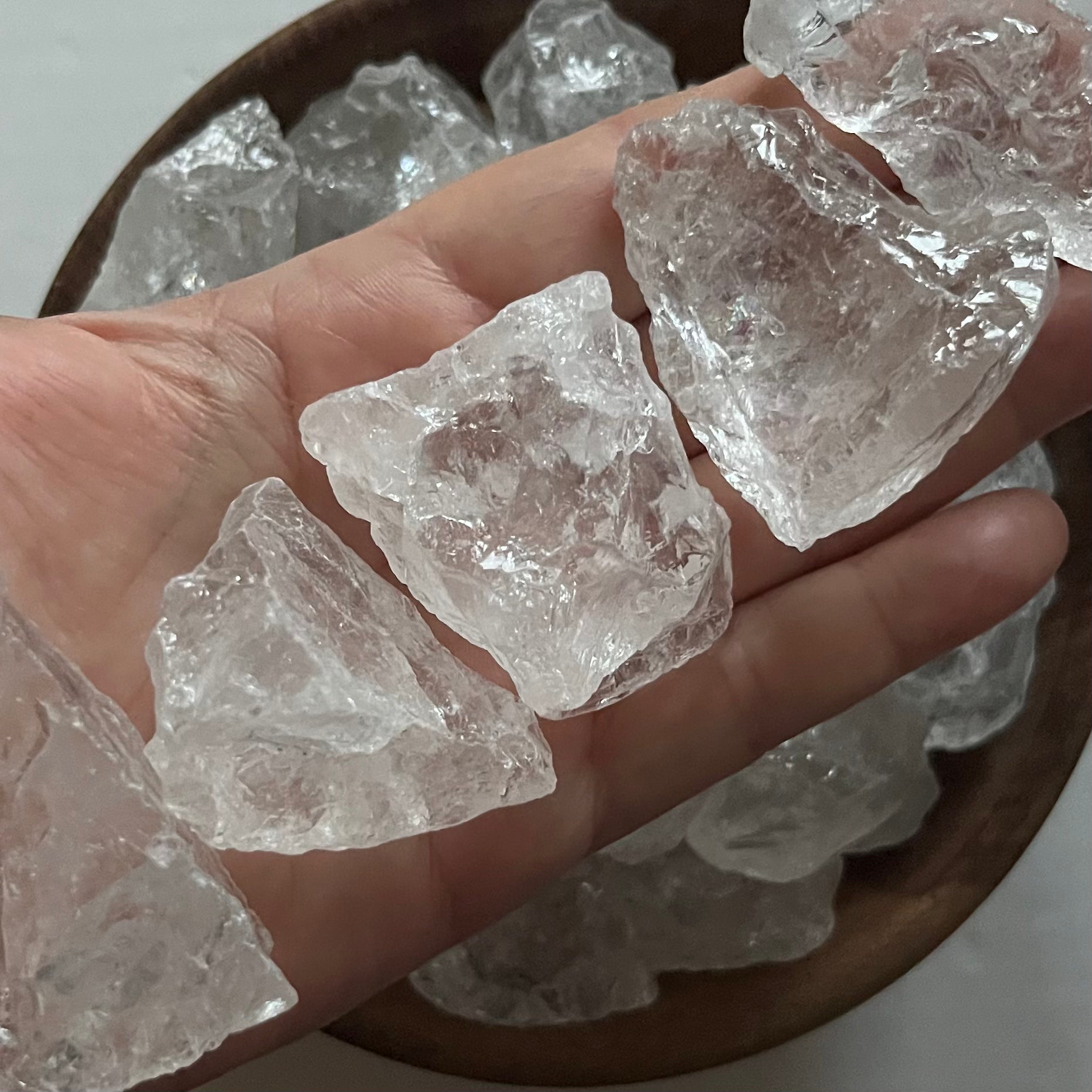 Small Rough Clear Quartz (Rock Crystal) Chunk - Intuition & Wisdom 31g - 40g Crystals