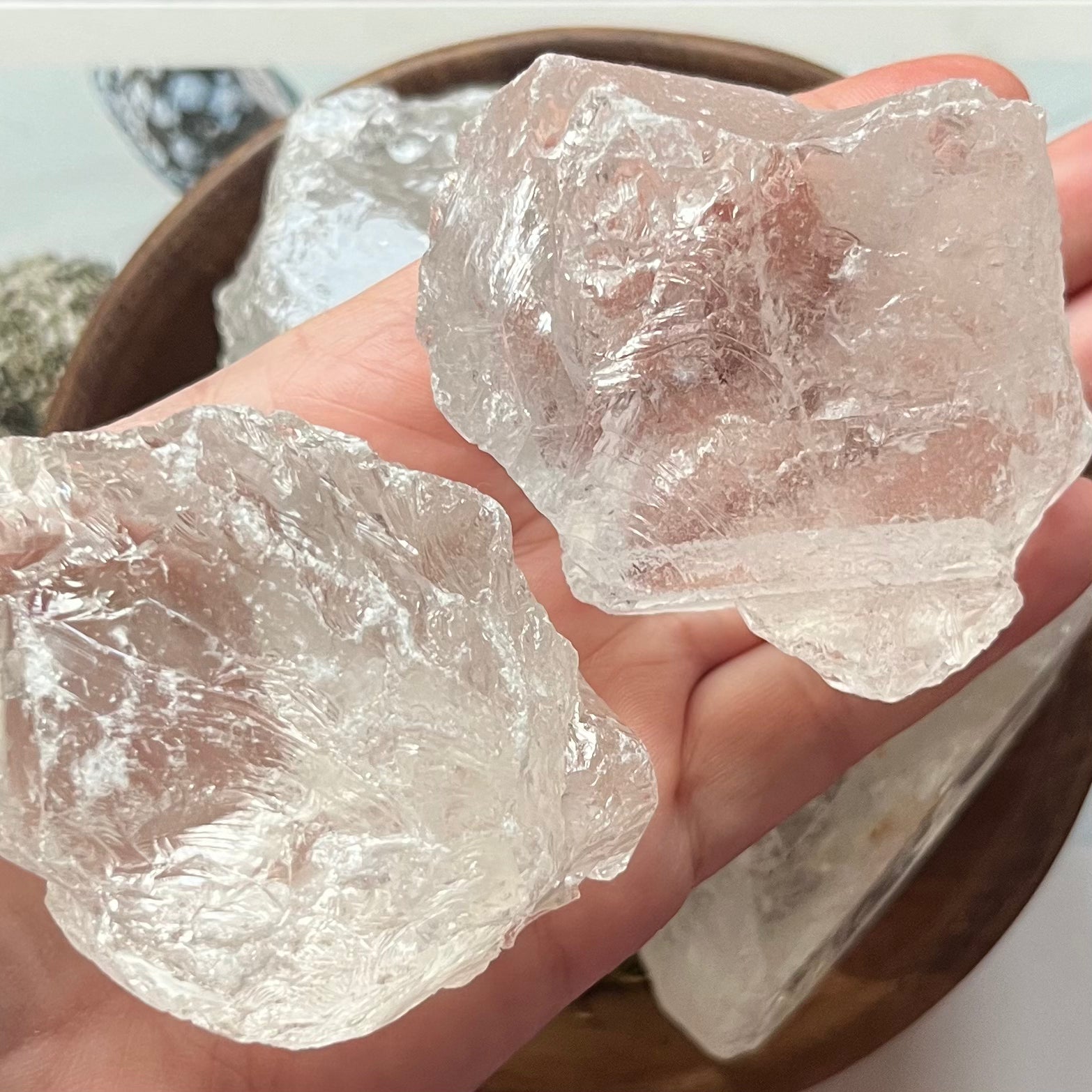 Large Rough Clear Quartz (Rock Crystal) Chunk - Intuition & Wisdom 160g - 180g Crystals