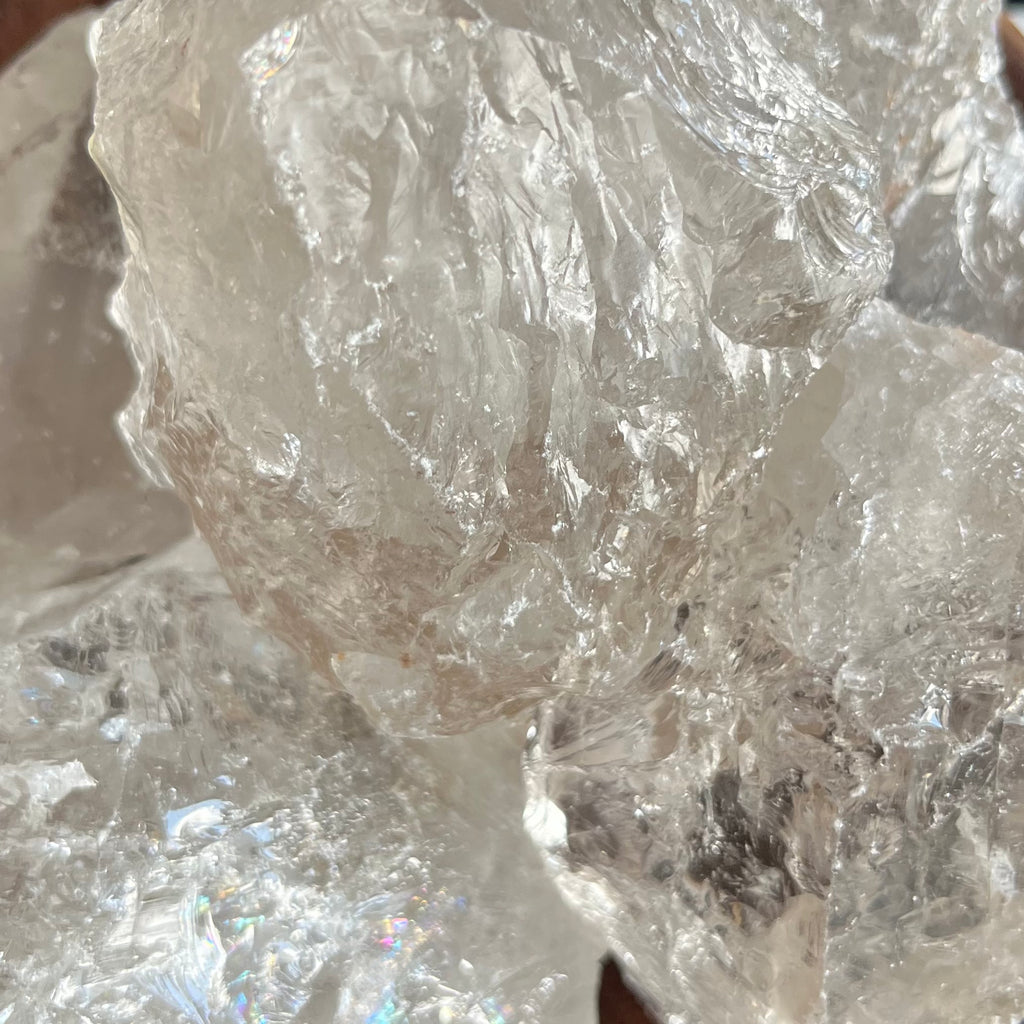 Large Rough Clear Quartz (Rock Crystal) Chunk - Intuition & Wisdom Crystals