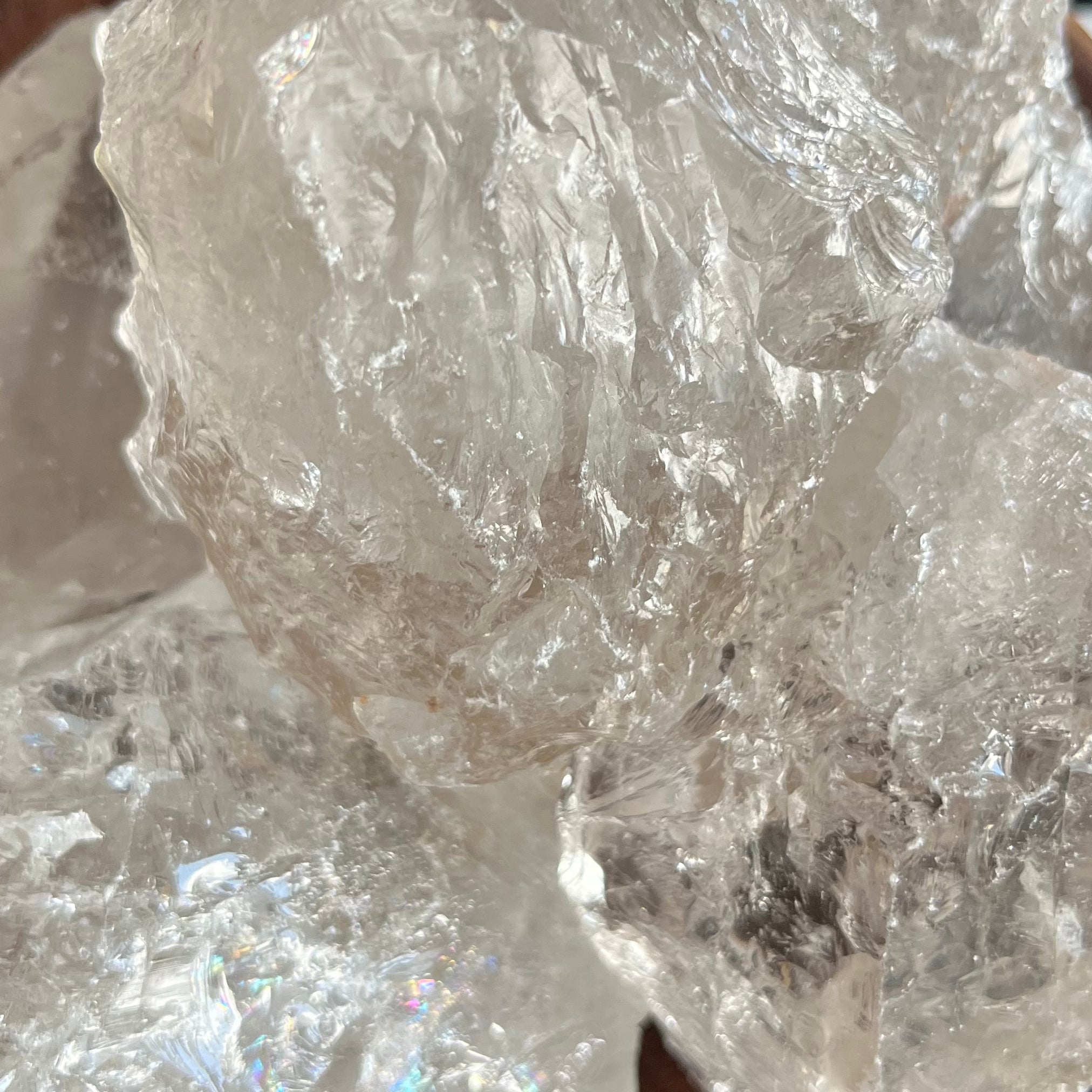 Large Rough Clear Quartz (Rock Crystal) Chunk - Intuition & Wisdom Crystals