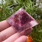 Ruby Orgonite Pyramid