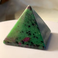 Rubycrosite (Ruby in Zoisite) Pyramid - Energising Harmony Small- 3.8cm x 4cm Crystals