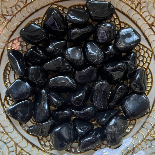 Black Onyx Tumblestones - Inner Strength & Energy Healing Crystals