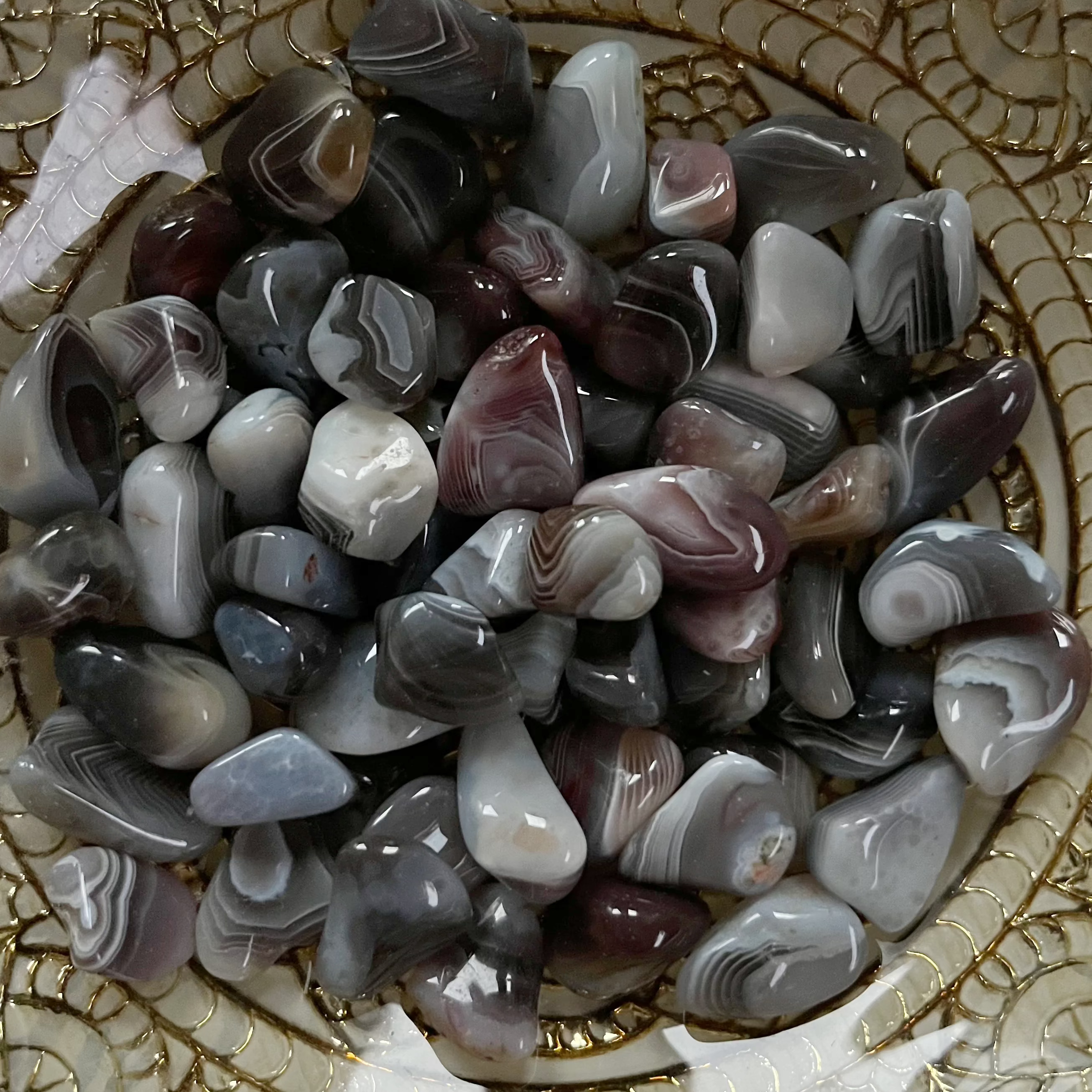 Banded Botswana Agate Tumblestones - Change & Balance Crystals