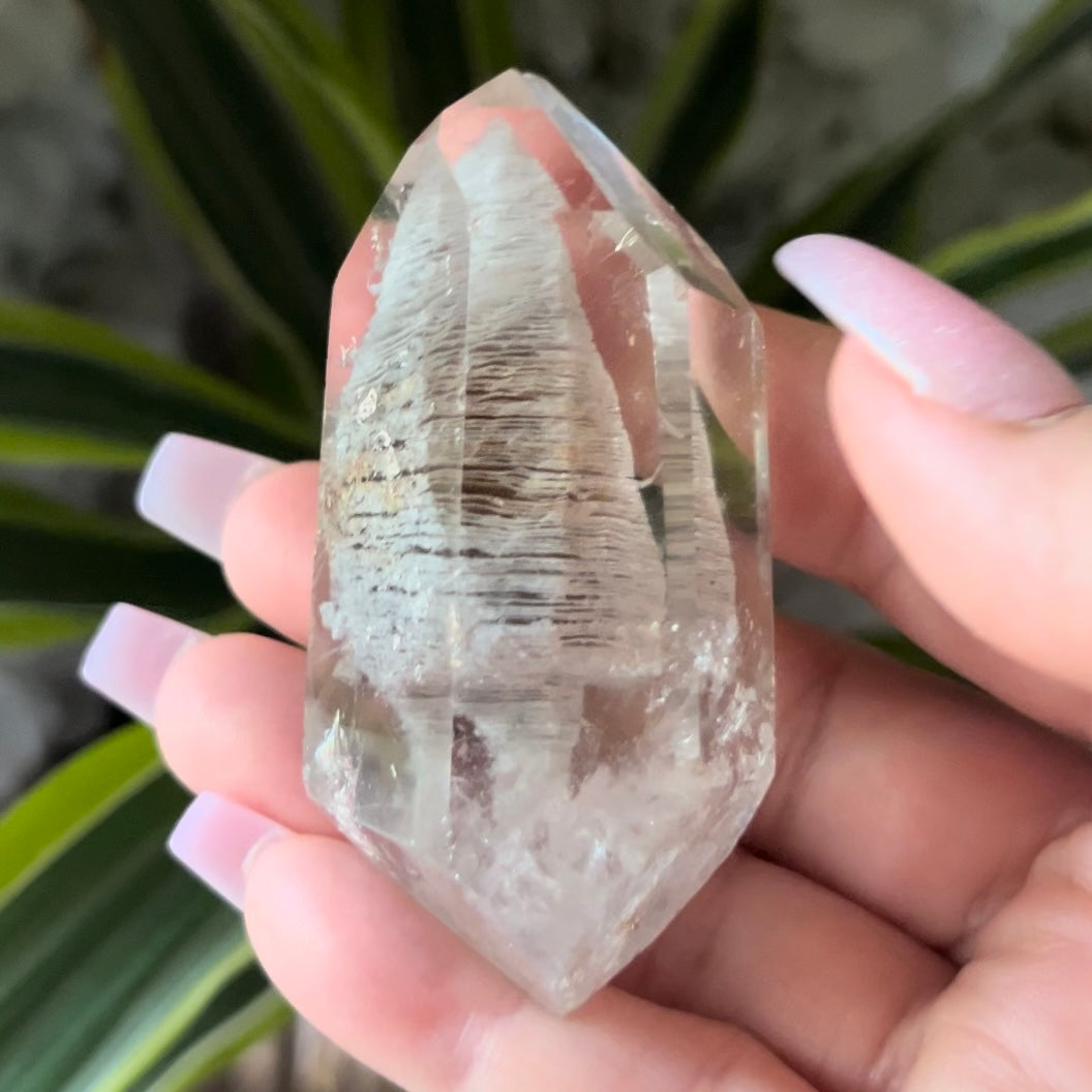 Thousand Layers Garden Quartz Double Terminated Point - Clarity & Meditation Crystals